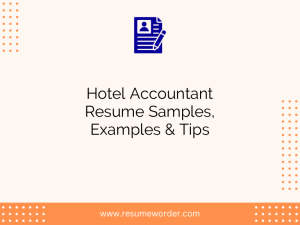 hotel accountant resume samples examples tips