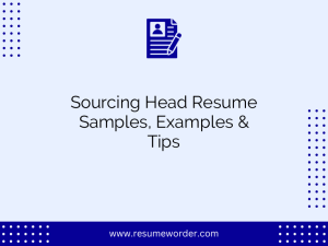 sourcing head resume samples examples tips