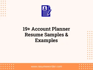 19+ Account Planner Resume Samples & Examples