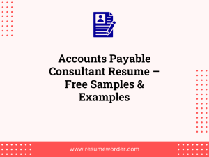 accounts payable consultant resume free samples examples