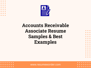 accounts receivable associate resume samples best examples