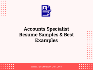 accounts specialist resume samples best examples