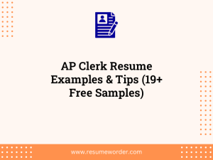 ap clerk resume examples tips 19 free samples
