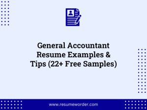 general accountant resume examples tips 22 free samples