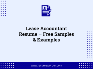 lease accountant resume free samples examples