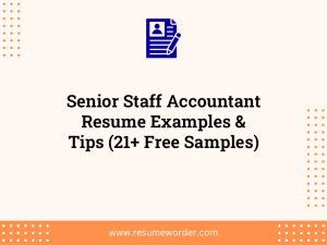 senior staff accountant resume examples tips 21 free samples
