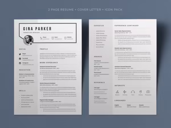 2 Page Marketing Manager Resume Template 2 Page Marketing Manager Resume Template