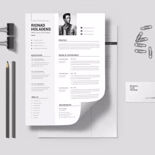 Web UXUI Designer Resume Template Preview Web UXUI Designer Resume Template Preview