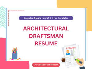 Architectural Draftsman Resume - Examples