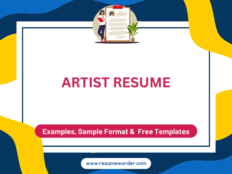 Artist Resume - Examples