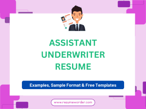 Assistant Underwriter Resume - Guide