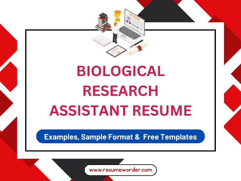 Biological Research Assistant Resume - Examples, Sample Templates, Tips 9 Biological Research Assistant Resume - Examples
