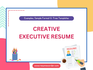 Creative Executive Resume - Examples