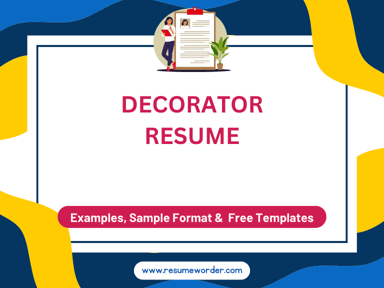Decorator Resume - Examples