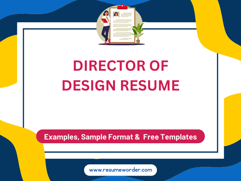 Director of Design Resume - Examples