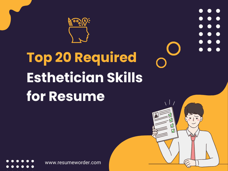 Esthetician Skills for Resume