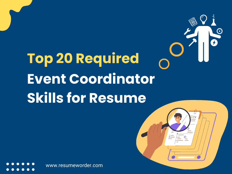 Event Coordinator Skills for Resume