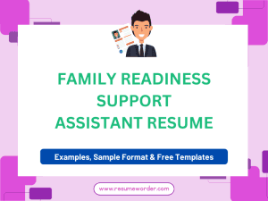 Family Readiness Support Assistant Resume - Free Templates