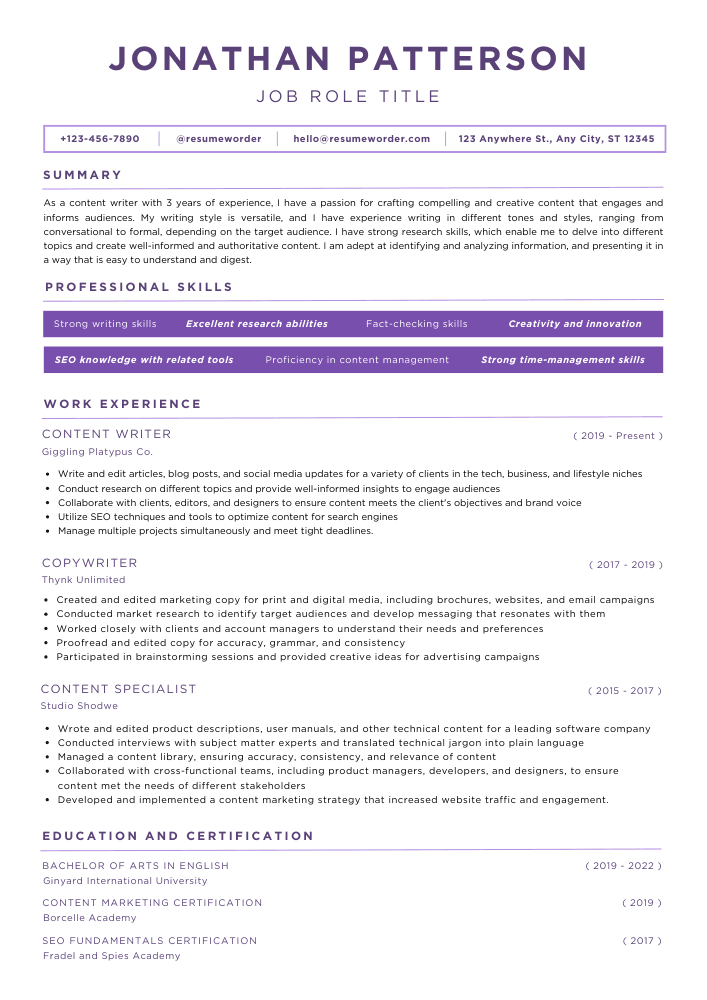 Child Nutrition Assistant Resume Sample Templates, Examples, Tips