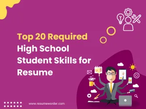 High School Student Skills for Resume