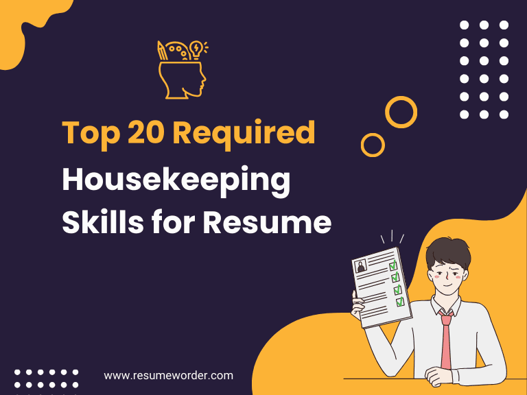 Housekeeping Skills for Resume