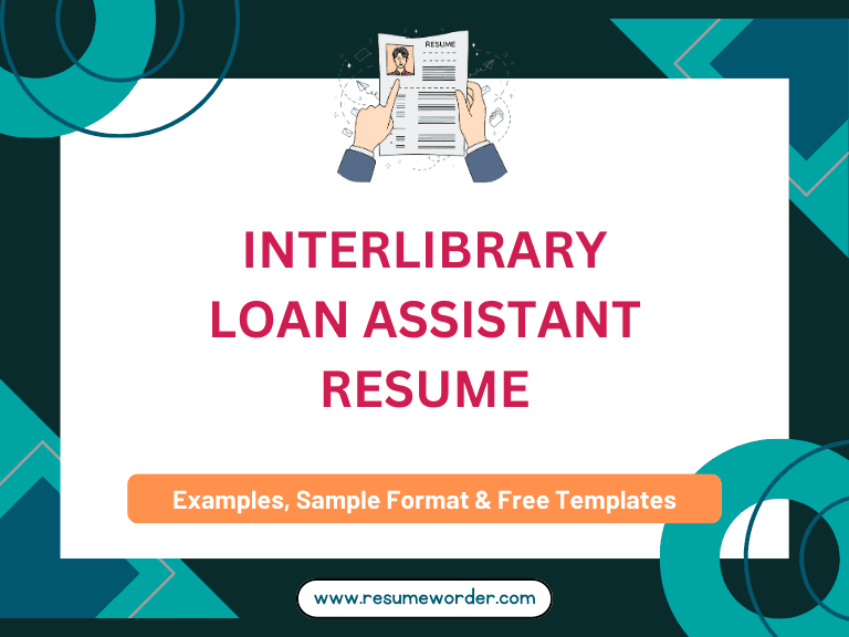 Interlibrary Loan Assistant Resume - Examples