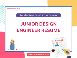 Junior Design Engineer Resume - Examples