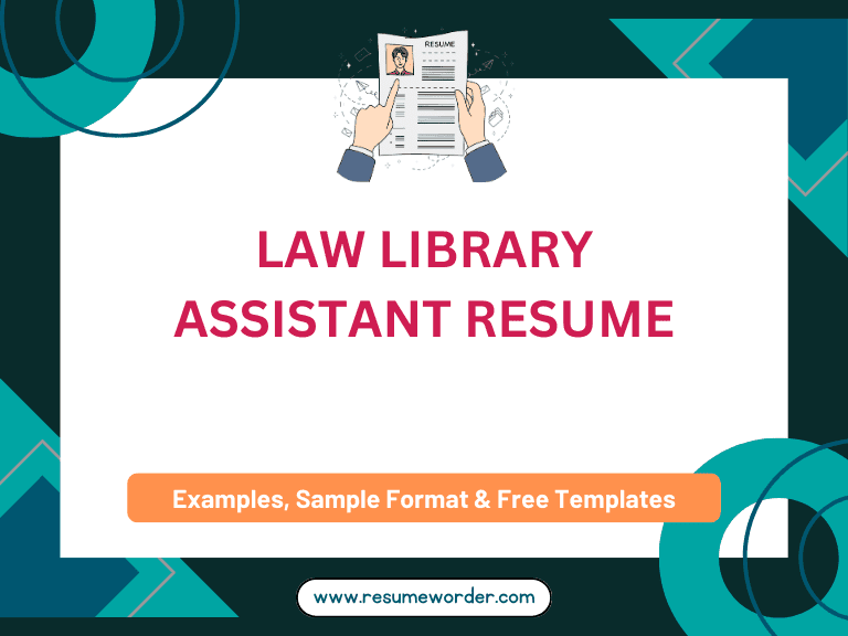 Law Library Assistant Resume - Examples