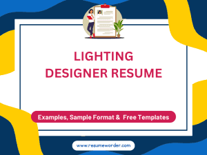 Lighting Designer Resume - Examples