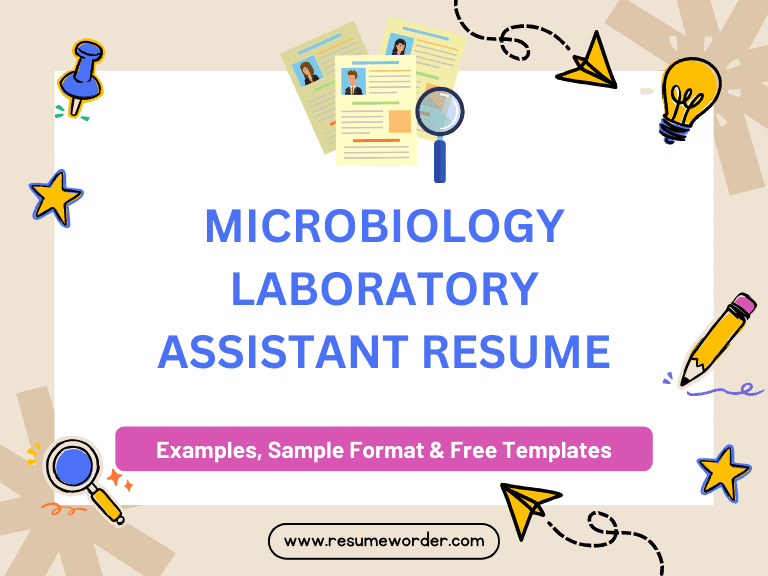 Microbiology Laboratory Assistant Resume - Sample Templates