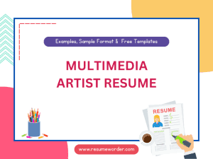 Multimedia Artist Resume - Examples
