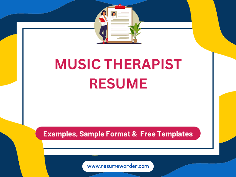 Music Therapist Resume - Examples