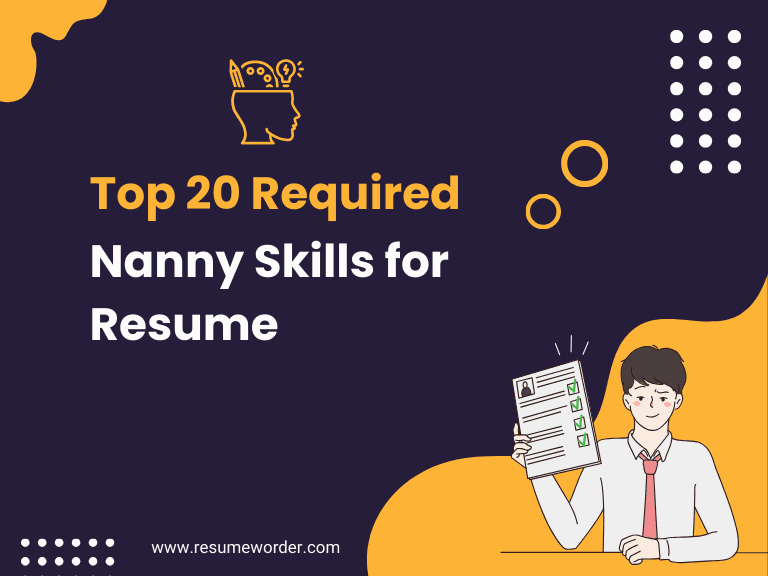 Nanny Skills for Resume
