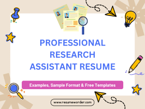 Professional Research Assistant Resume - Sample Templates