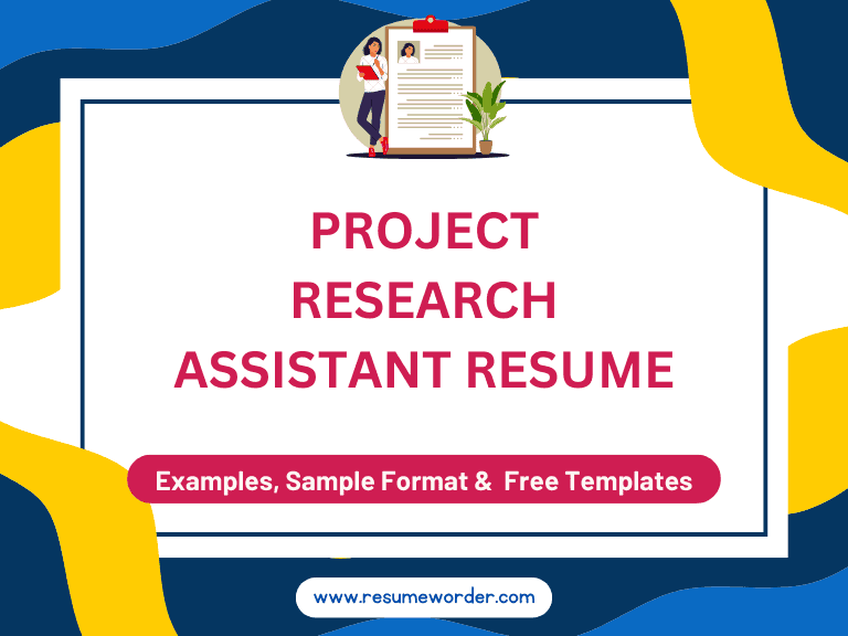 Project Research Assistant Resume - Examples