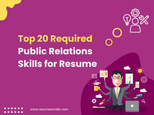 Public Relations Skills for Resume