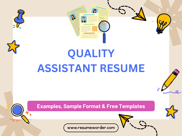 Quality Assistant Resume - Sample Templates