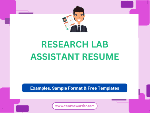 Research Lab Assistant Resume - Free Templates