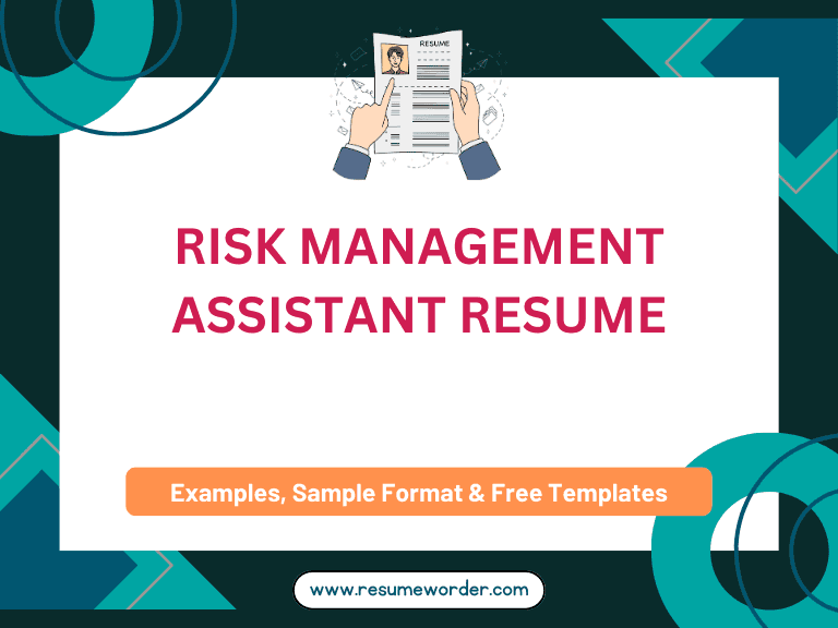 Risk Management Assistant Resume - Examples