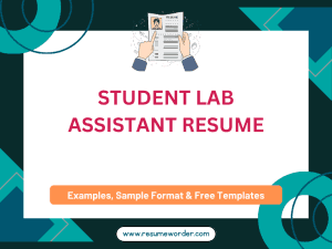 Student Lab Assistant Resume - Examples