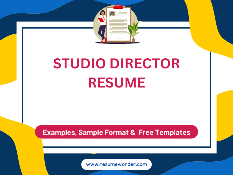 Studio Director Resume - Examples