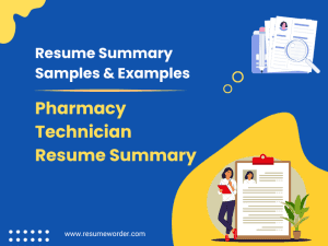 22+ Pharmacy Technician Resume Summary Examples & Samples