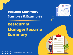 22+ Restaurant Manager Resume Summary Examples & Samples