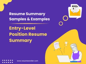 30+ Entry Level Position Resume Summary Examples & Samples