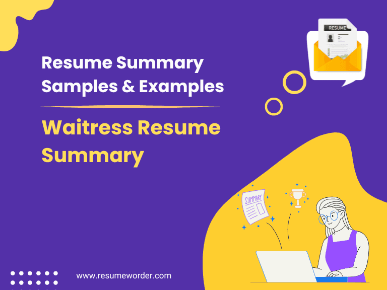 30+ Waitress Resume Summary Examples & Samples