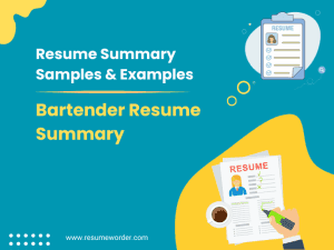 35+ Bartender Resume Summary Examples & Samples