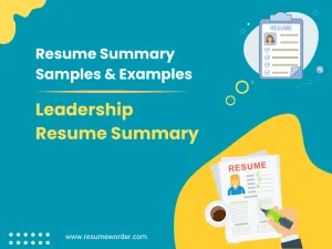 35+ Leadership Resume Summary Examples & Samples