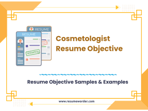 39+ Cosmetologist Resume Objective Statement Examples