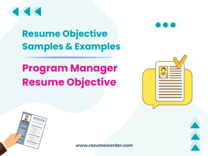 40+ Program Manager Resume Objective Samples & Examples