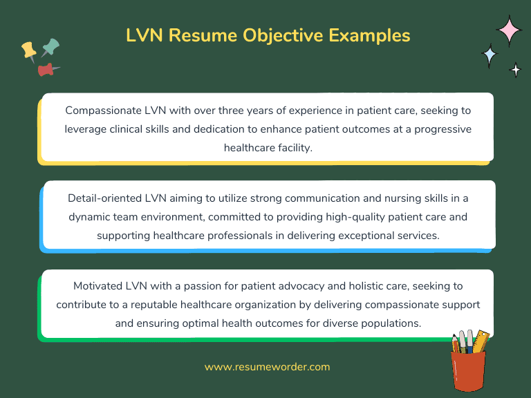 31+ LVN Resume Objective Samples & Examples 1 LVN Resume Objective Examples